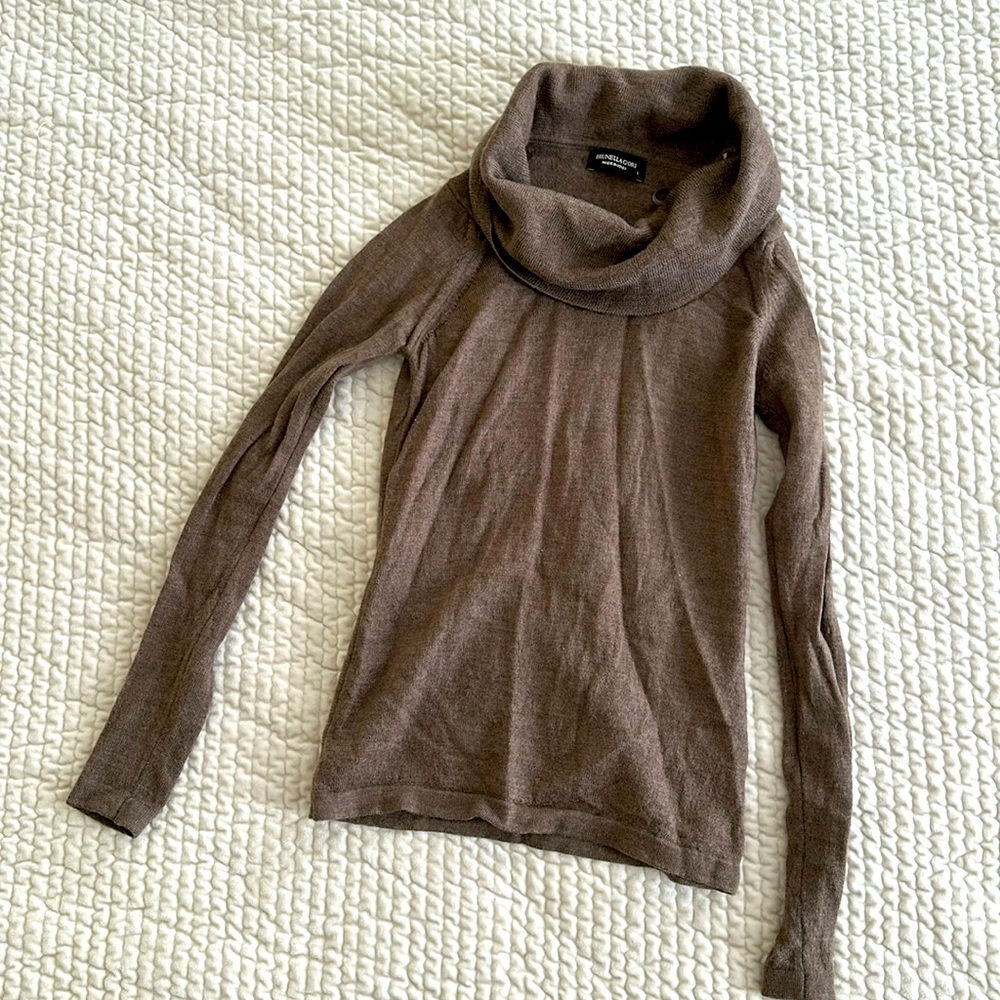 Cowl neck Sweater, 100% extra fine merino wool